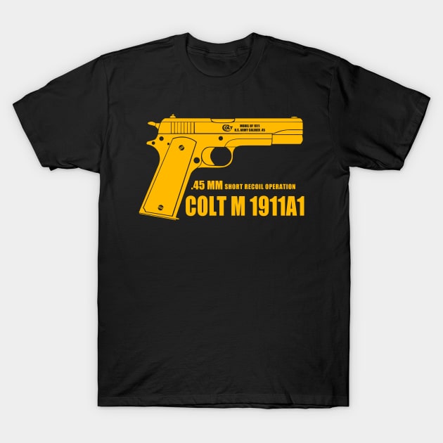 Colt M 45mm T-Shirt by Niken12